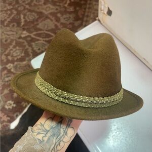 Size 7 VTG Wool Fedora Style hat